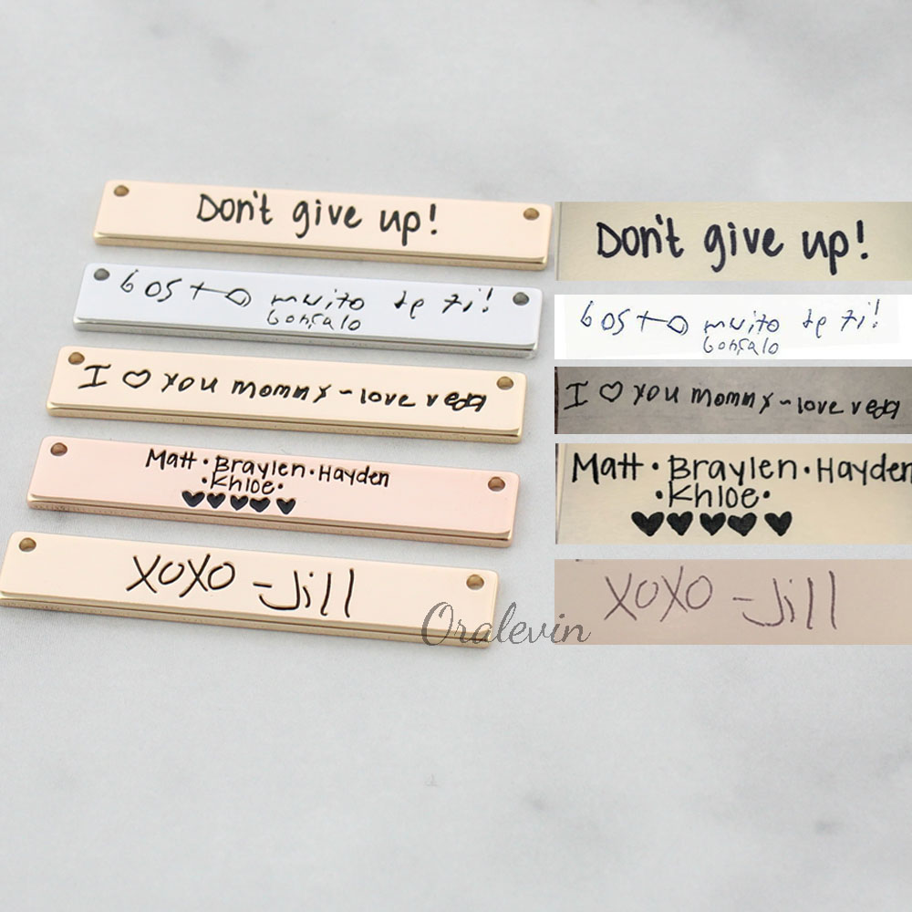 Personalizzato su misura Reale - Handwriting Necklace Bar recensione e prezzo