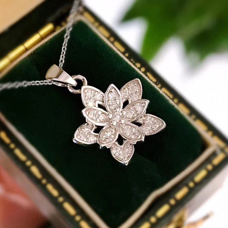 Collana con fiori in argento s - Birth Flower Necklace recensione e prezzo